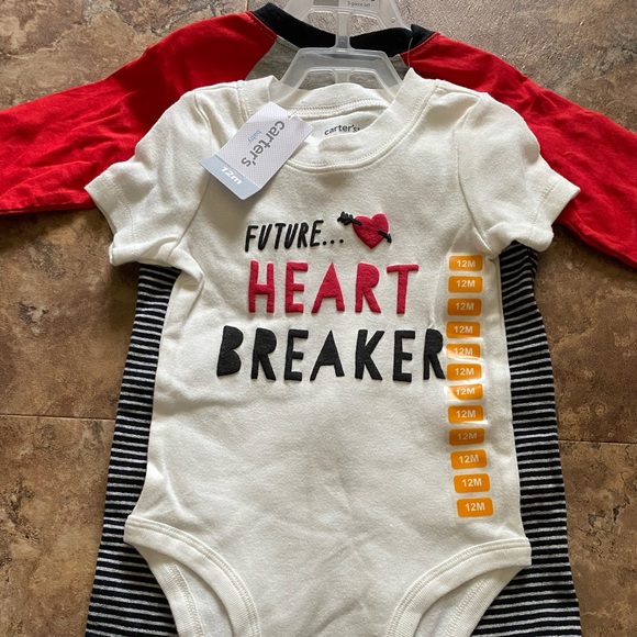 Carter's Other - Carter’s valentines baby boy outfit set